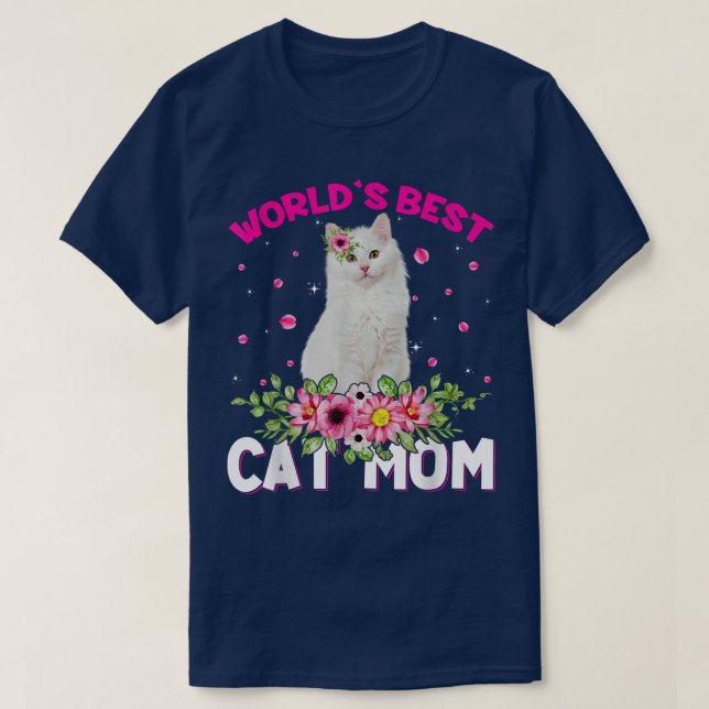 Weltbeste Cat-Mama Sonniger Muttertag  T-Shirt (Design vorne)