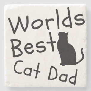 Weltbeste Cat Vater UNTERSETZER Geschenke für Vate
