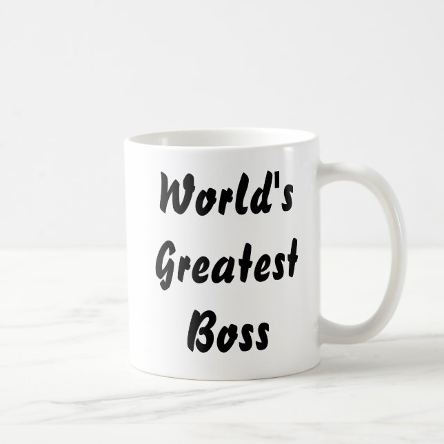 Weltbeste Chef-Kaffee-Tasse Tasse (Rechts)
