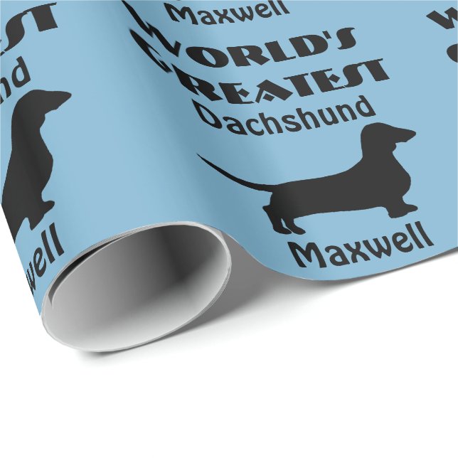 Weltbeste Dackel Geschenkpapier (Rolleneckpunkt)
