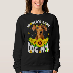 Weltbeste Dackel Hund-Mama Sonniger Muttertag Sweatshirt