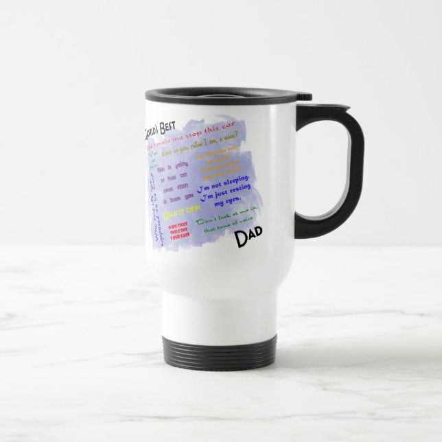 Weltbeste Dadism Reise-Tasse Reisebecher (Rechts)