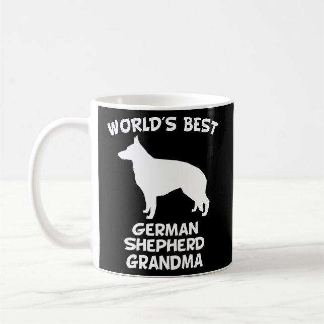 Weltbeste deutsche Schäferhirte - Oma Dog Owner Kaffeetasse (Links)