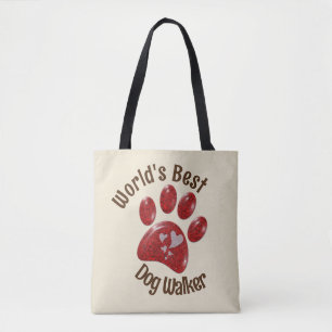 Weltbeste Dog Walker Paw Print Canine Pets