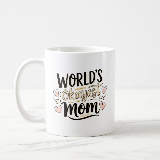 Weltbeste Durchschnittmutter Kaffeetasse (Links)