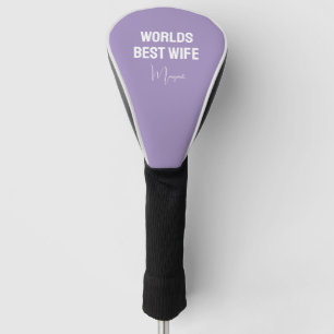 weltbeste Ehefrau benutzerdefiniertes Skript minim Golf Headcover