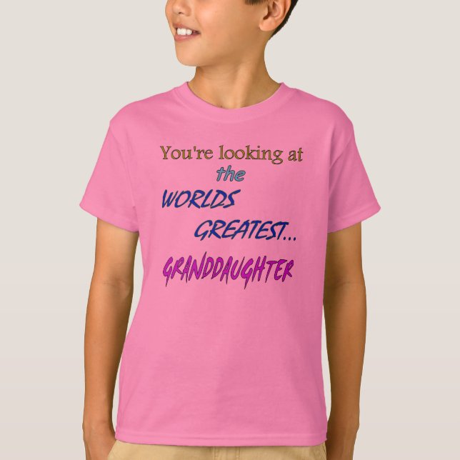 Weltbeste Enkelin T-Shirt (Vorderseite)
