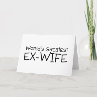 Weltbeste Ex-Ehefrau Karte