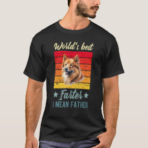Weltbeste Farter I Gemeiner Vater Finnischer Spitz T-Shirt