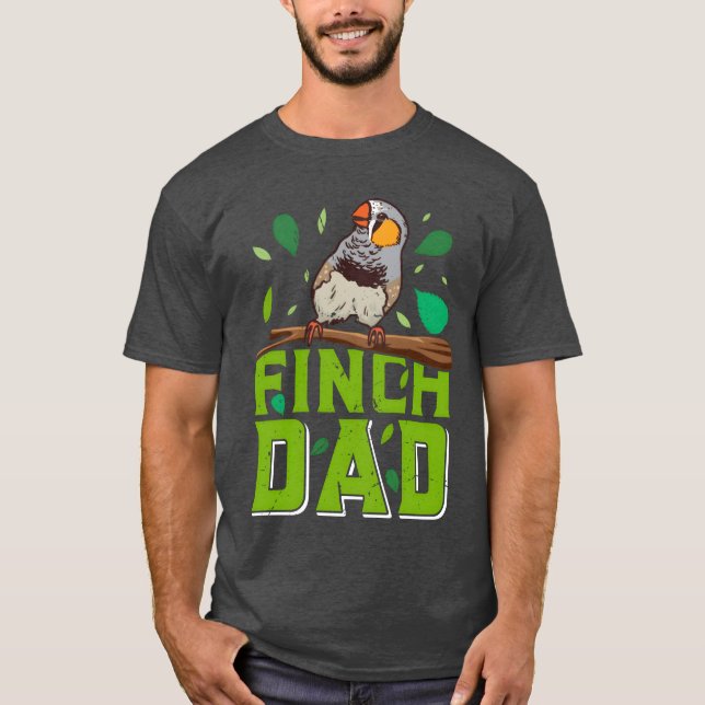 Weltbeste Finch Vater Finches Vater Bird Liebhaber T-Shirt (Vorderseite)