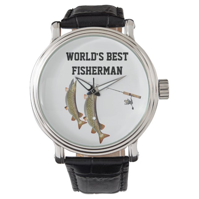 WELTBESTE **FISHERMAN** WATCH FÜR IHN ARMBANDUHR (Vorderseite)