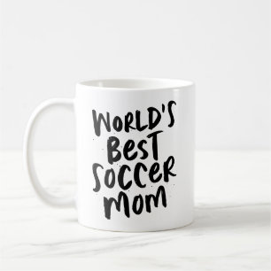 Weltbeste Fußballmutter cool trendiger Schwarzer T Kaffeetasse