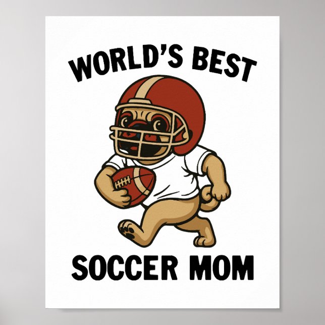 WELTBESTE FUSSBARE MAMA - MOPS PLAYER POSTER (Vorne)