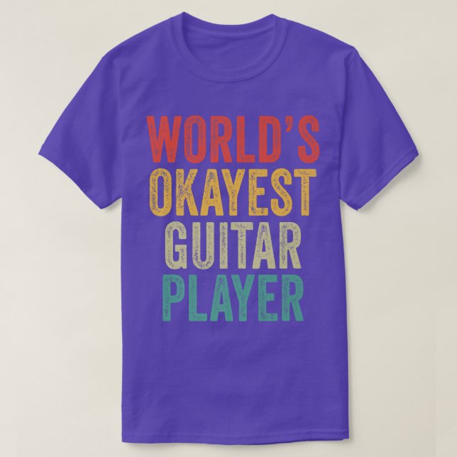 Weltbeste Gitarrenspielerin - Musikerin Vinta T-Shirt (Design vorne)