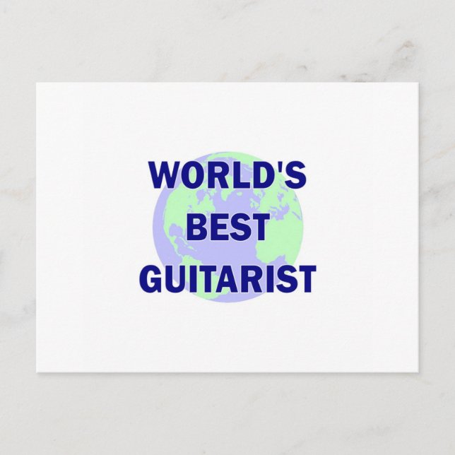 Weltbeste Gitarrist Postkarte (Vorderseite)