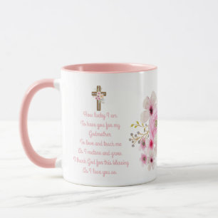 Weltbeste GODMOTHER-TASSE POEM, Personalisiert Tasse
