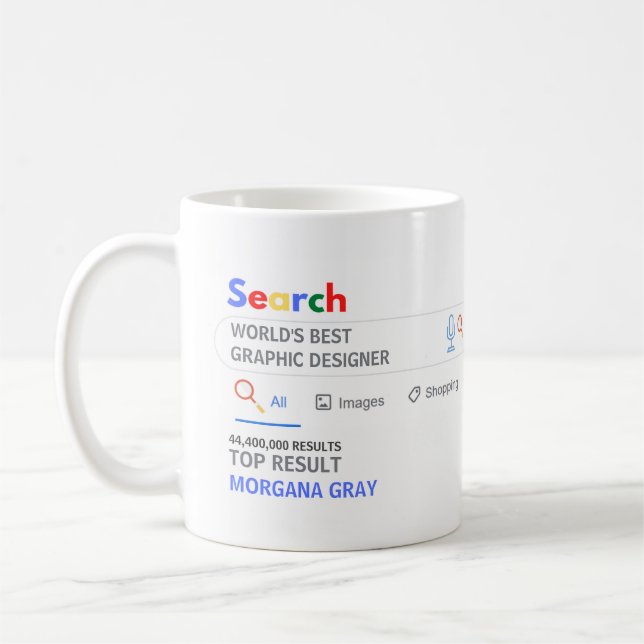 WELTBESTE GRAFIK-DESIGNER FUN TOP-Suchergebnis Kaffeetasse (Links)