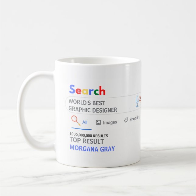 WELTBESTE GRAFIK-DESIGNER-Suchergebnis Kaffeetasse (Links)