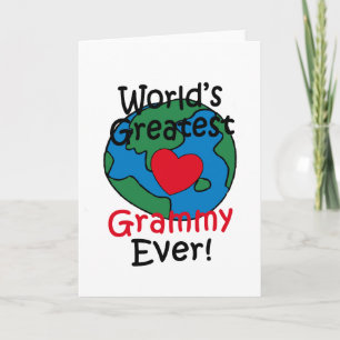 Weltbeste Grammy-Herz Karte