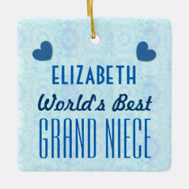 Weltbeste GRAND NIECE mit Herz A035a Keramikornament