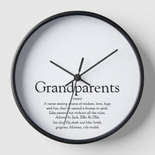 Weltbeste Großeltern-Definition Uhr