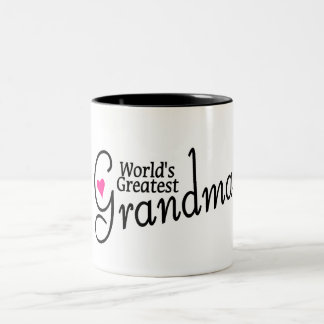 Weltbeste Großmutter Zweifarbige Tasse