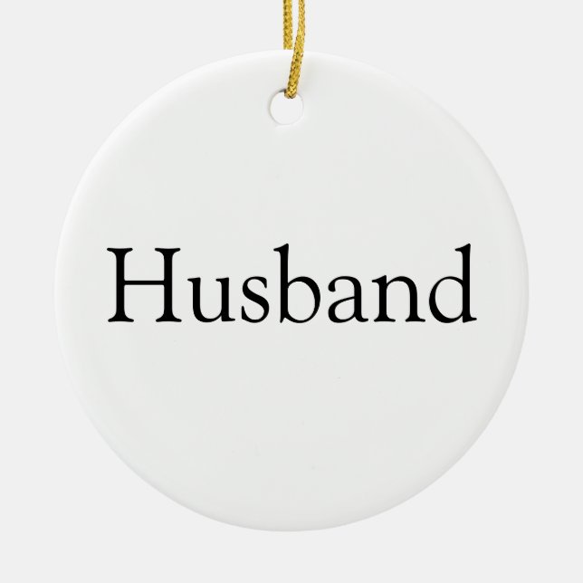 Weltbeste Husband-Definition Keramik Ornament (Vorne)