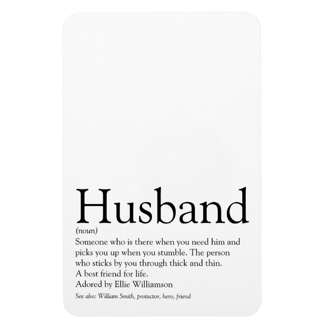 Weltbeste Husband-Definition Magnet (Vertikal)