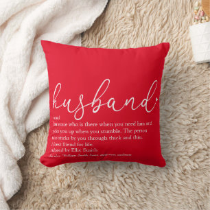 Weltbeste Husband-Definition Red Kissen