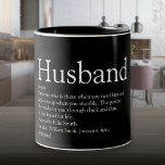Weltbeste Husband-Definition Zweifarbige Tasse<br><div class="desc">Personalisieren Sie für Ihren besonderen Ehemann ein einzigartiges Geschenk für Geburtstage,  Jahrestage,  Hochzeiten,  Weihnachten oder jeden Tag,  den Sie gewollt haben,  um zu zeigen,  wie viel er Ihnen bedeutet. Eine perfekte Art,  ihm zu zeigen,  wie phantastisch er jeden Tag ist. Entwickelt von Thisisnotme©</div>
