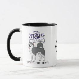 Weltbeste HUSKY-DOG-MAMA Personalisierter Spaß Tasse