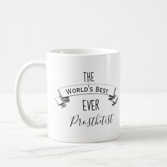 Weltbeste jemals Personalisierte Prothese Kaffeetasse (Links)