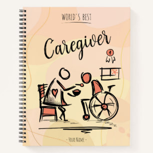 Weltbeste Karriere und Person im Rollstuhl Notizbuch