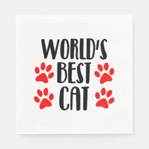 weltbeste Katze Serviette