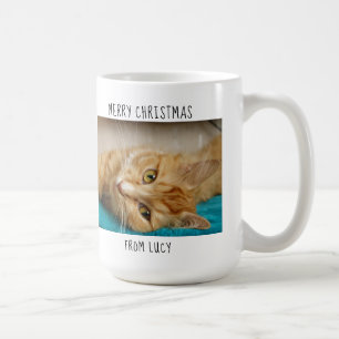 Weltbeste Katzenmutter - Weihnachtsfoto Kaffeetasse