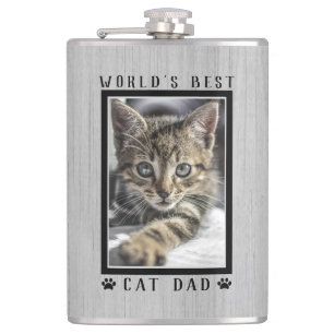 Weltbeste Katzenpaw-Vater-Druckmaschine Foto Rusti Flachmann