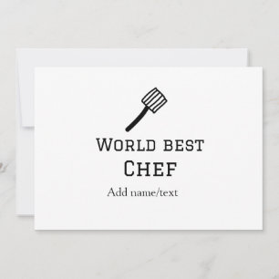 Weltbeste Koch hinzufügen Name text Kochen Bestes Einladung