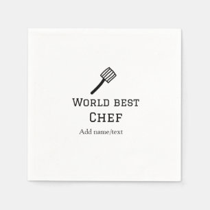 Weltbeste Koch hinzufügen Name text Kochen Bestes  Serviette