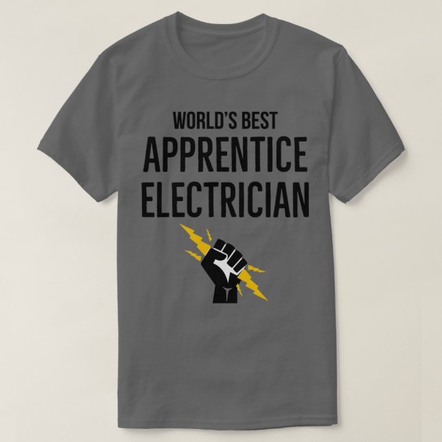 Weltbeste Lehranstalt Elektriker T-Shirt (Design vorne)