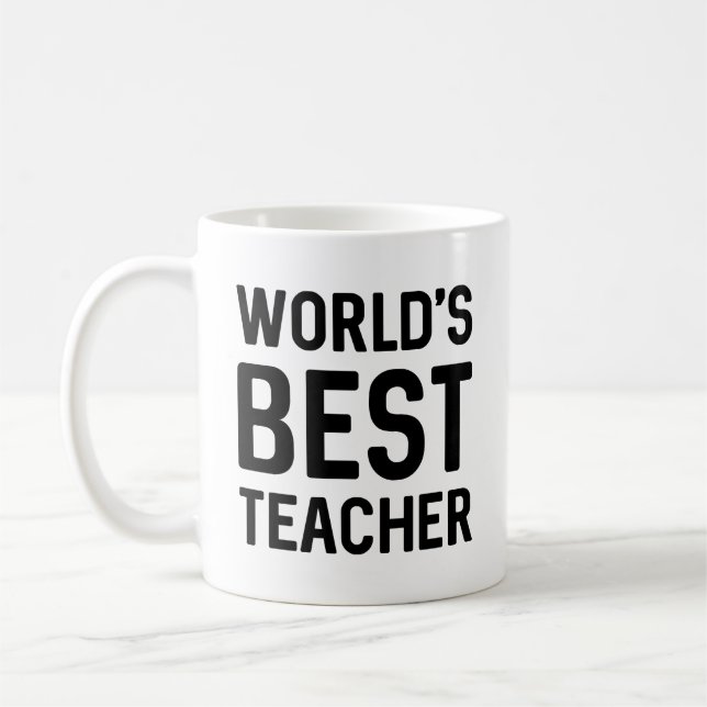 Weltbeste Lehrerin Kaffeetasse (Links)