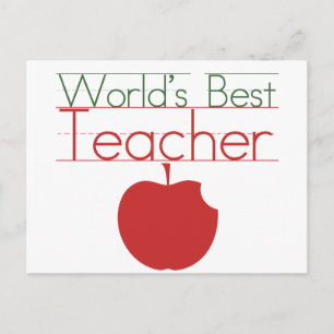 Weltbeste Lehrerin Postkarte