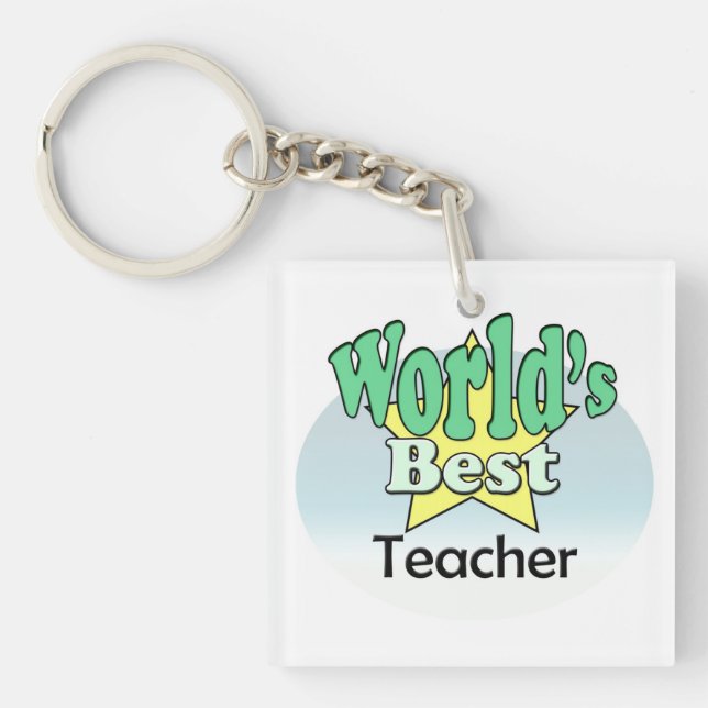 Weltbeste Lehrerin Schlüsselanhänger (Vorderseite)