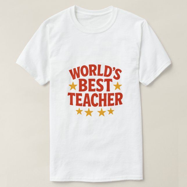 Weltbeste Lehrerin T-Shirt (Design vorne)