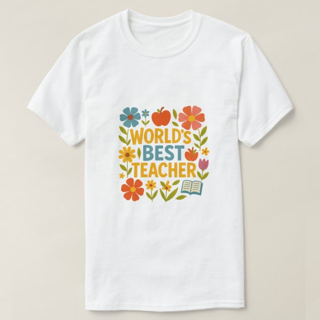 Weltbeste Lehrerin T-Shirt (Design vorne)