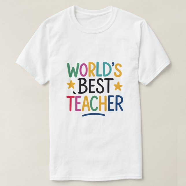 Weltbeste Lehrerin T-Shirt (Design vorne)