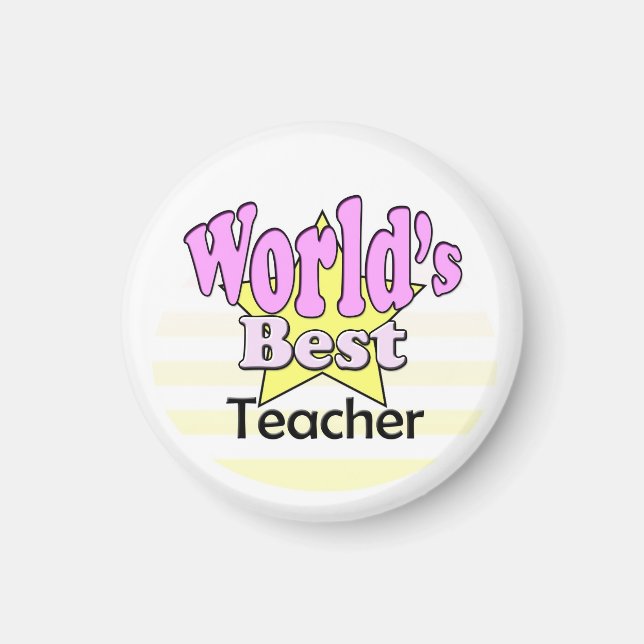 Weltbeste Lehrerin (weiblich) Magnet (Vorne)
