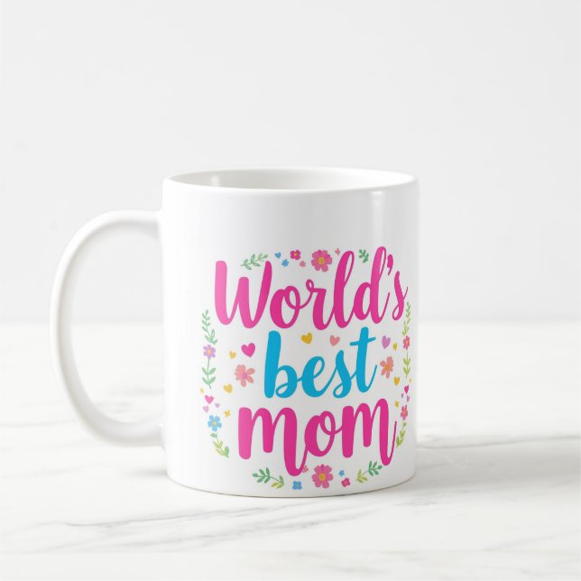 Weltbeste Mama 15 Oz Kaffee-Tasse Kaffeetasse (Links)
