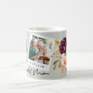 weltbeste Mama Aquarell Blumenkohl Foto Kaffeetasse