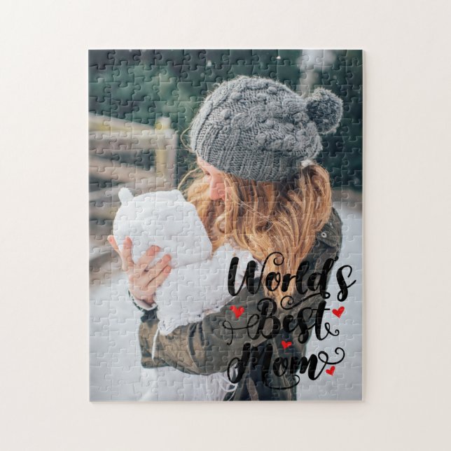 Weltbeste Mama | Benutzerdefiniertes Foto Puzzle (Vertikal)
