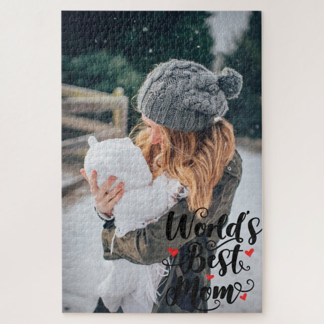 Weltbeste Mama | Benutzerdefiniertes Foto Puzzle (Vertikal)